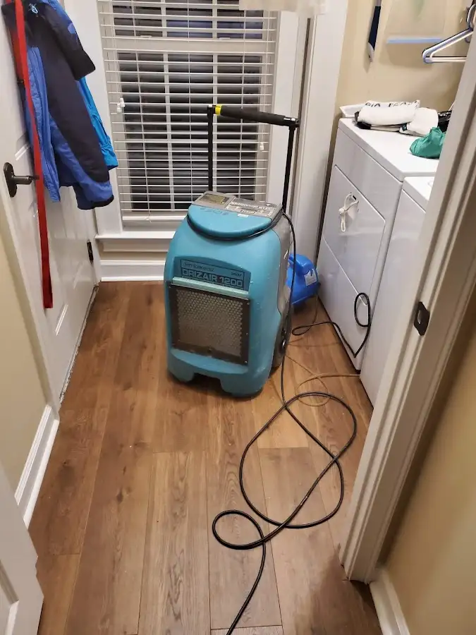 Commercial dehumidifier deployed for Flood Damage Cleanup in Country Club